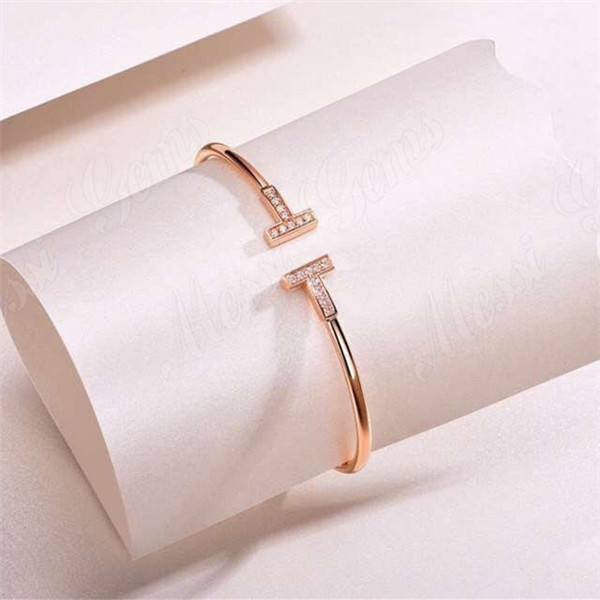 Big-name 14k 18k rose gold full moiddanite diamond bracelet with factory price