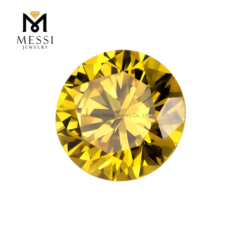 cushion cut VS 3VG 0.814ct yellow diamond polished wholesale price in stock