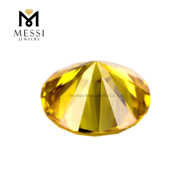 cushion cut VS 3VG 0.814ct yellow diamond polished wholesale price in stock