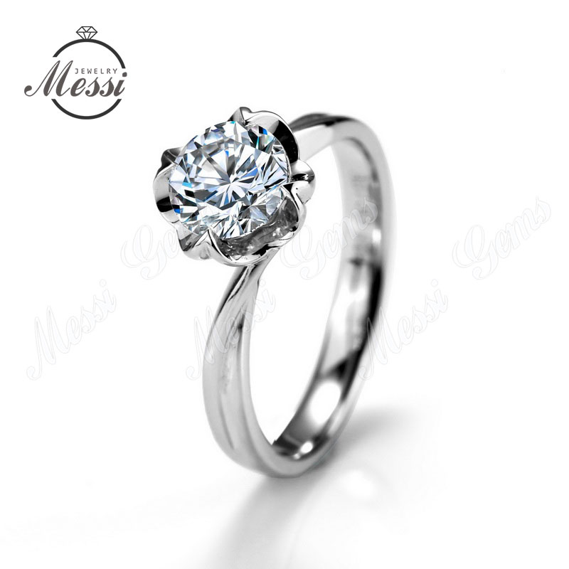 1ct engagement lab diamond ring white gold body jewelry