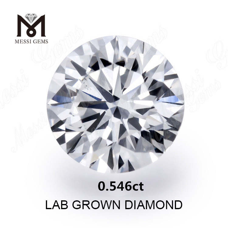 0.546ct lab diamond white H SI1 NGIC certificate Synthetic diamond