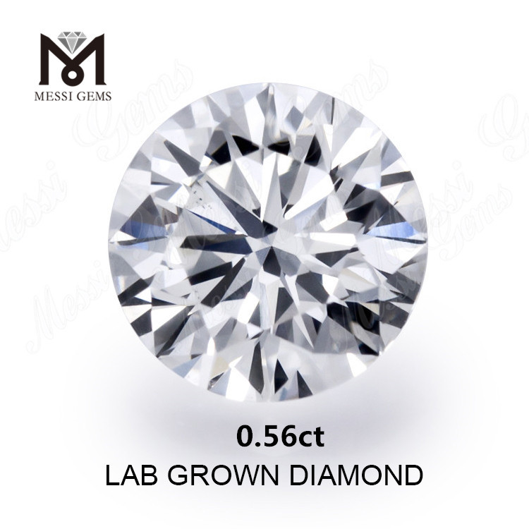 0.56ct created diamond white F VVS2