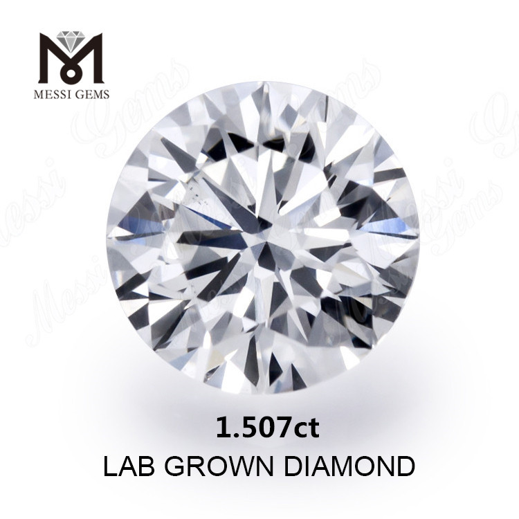 1.507ct created diamond white H SI1 Synthetic diamond