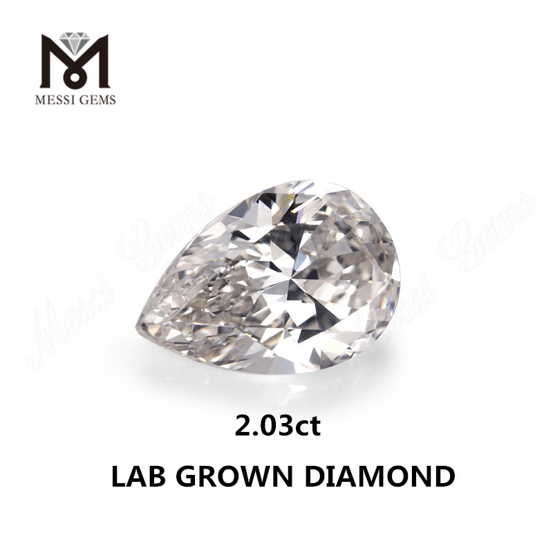 2.03ct lab made diamond white H VS2 Synthetic diamond