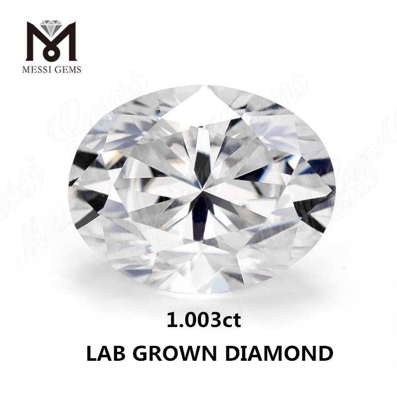 1.003ct lab made diamond white F VVS2 Synthetic diamond