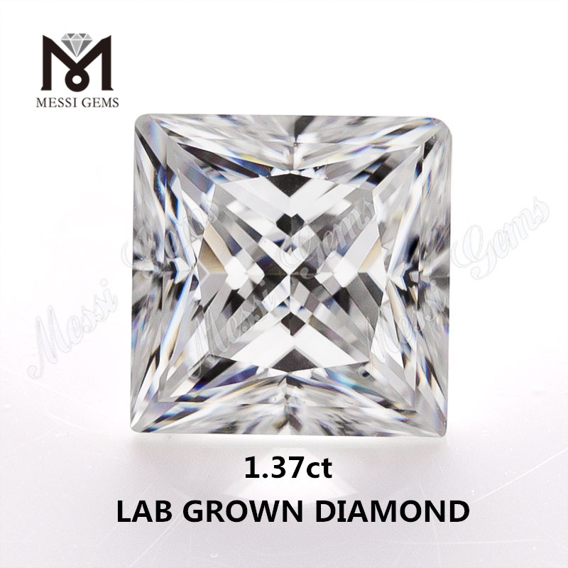 1.37ct lab made diamond white IJ VVS Synthetic diamond