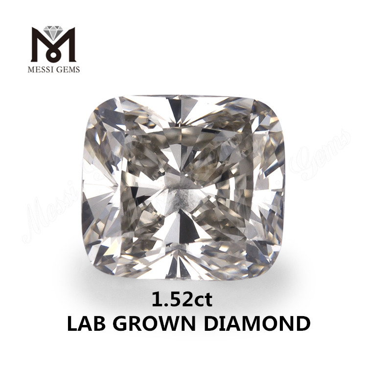 1.52ct lab made diamond white IJ SI EX CUSHION SYN.diamond